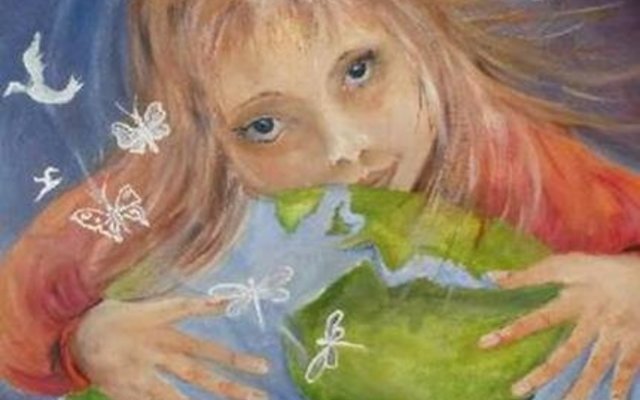 A sneak preview of one of the paintings